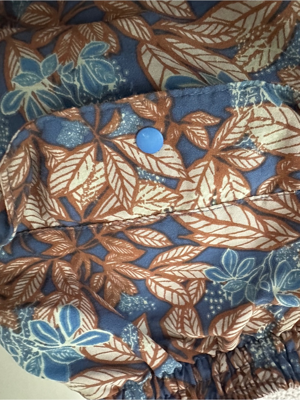Patagonia Blue Floral-Leaf Print shorts